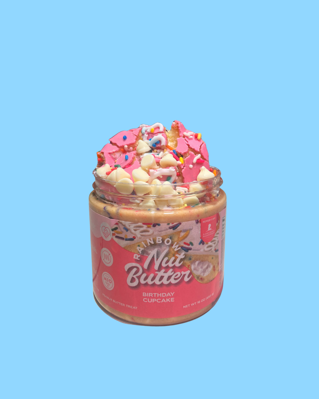 Birthday Cupcake Peanut Butter Treat Sprinkles Frosting