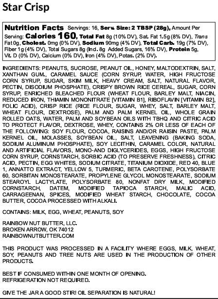 Caramel Space Crunch Peanut Butter