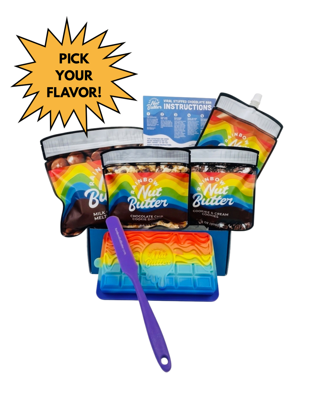 Rainbow Nut Butter DIY Chocolate Making Kits