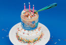 Birthday Cake Peanut Butter Treat Frosting with Sprinkles