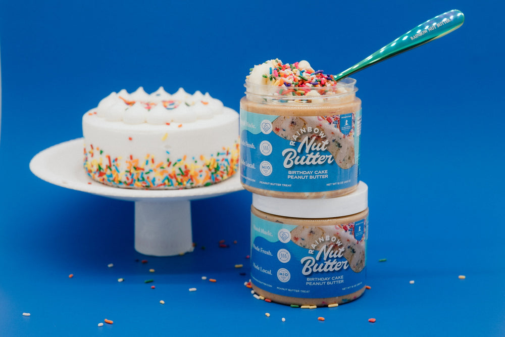 Birthday Cake Peanut Butter White Chocolate Dessert Sweet Snack