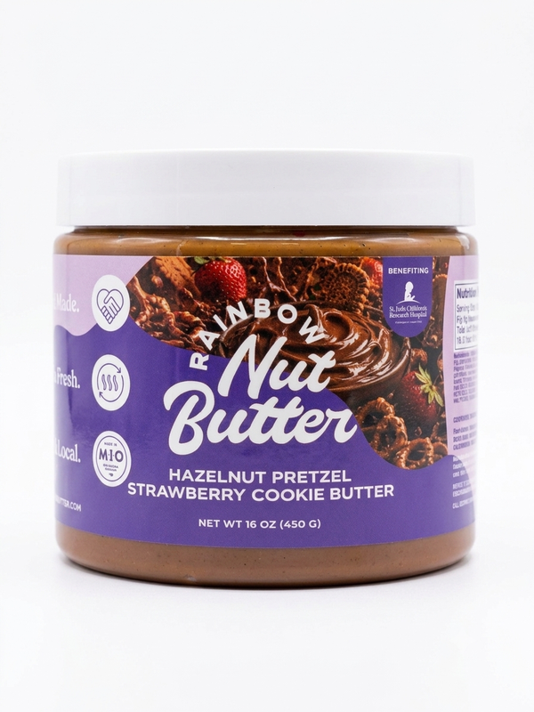 COOKIE BUTTER Pretzels Hazelnut Strawberry Snack Treat Dessert Chocolate NO PEANUT BUTTER