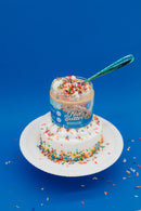 Birthday Cake Peanut Butter Treat Frosting with Sprinkles