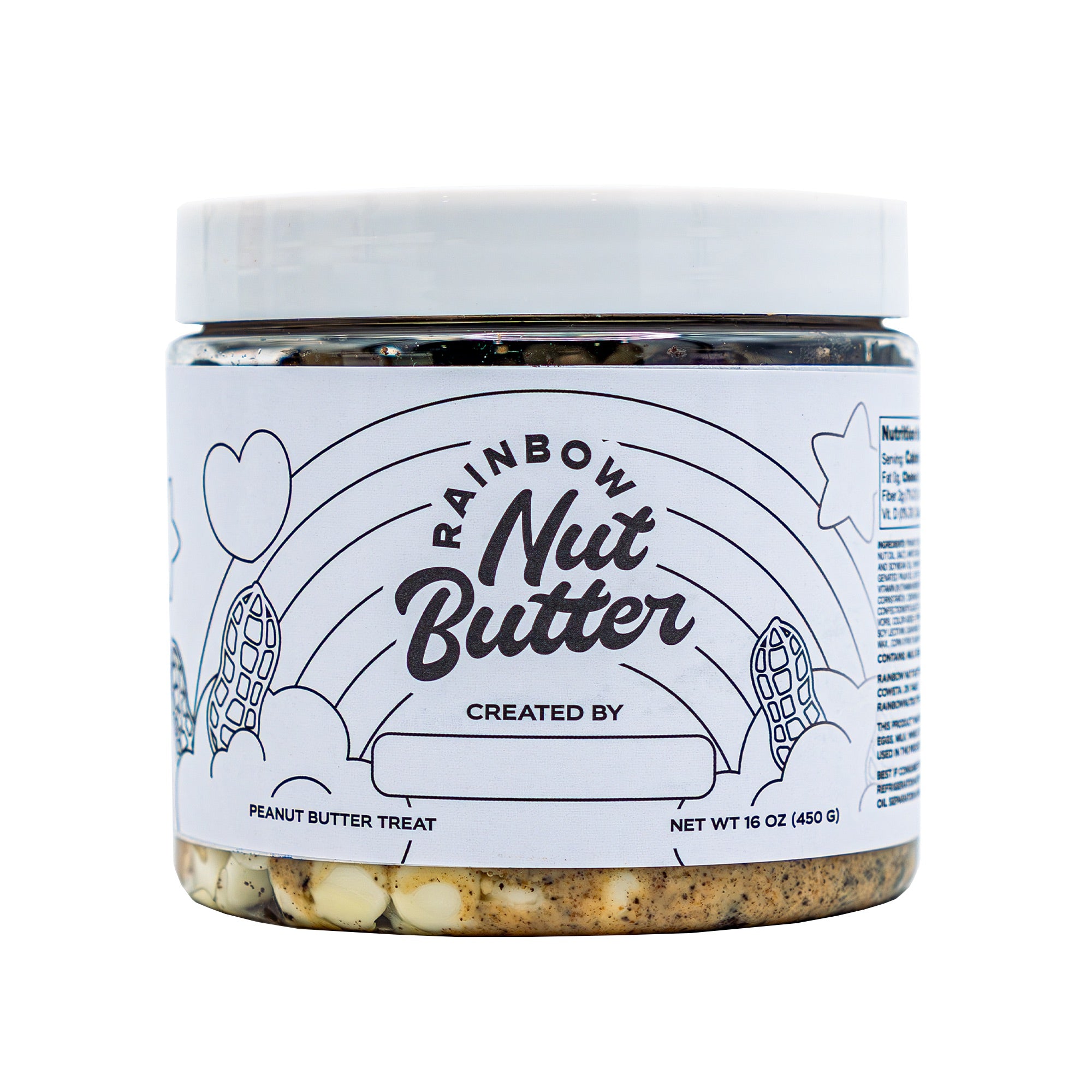 Rainbow Nut Butter Customizable Nut Butter Jar – Create Your Perfect Blend!