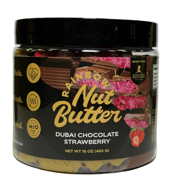 STRAWBERRY DUBAI Chocolate Bar Kataifi Strawberry Pistachio Butter Hazelnut Chocolate Spread Freeze Dried Strawberries (NEW PACKAGING)