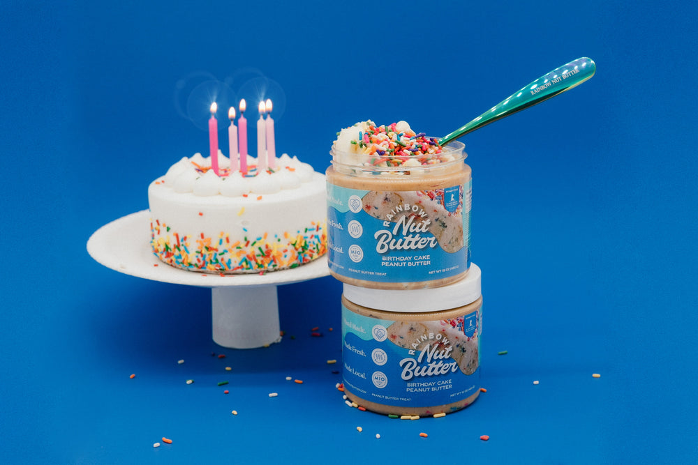 Birthday Cake Peanut Butter White Chocolate Dessert Sweet Snack