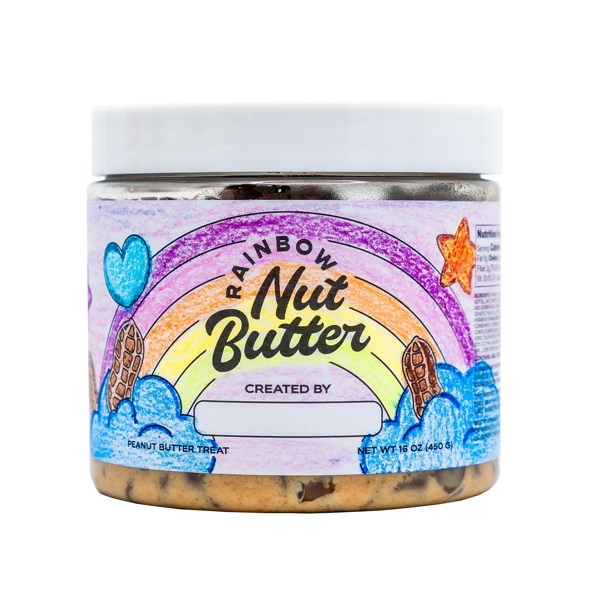 Rainbow Nut Butter Customizable Nut Butter Jar – Create Your Perfect Blend!