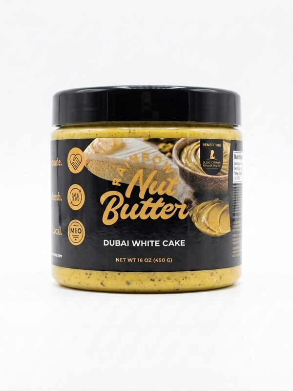 Dubai White CAKE Pistachio Cream with Crunchy Kataifi Chocolate Snack Treat