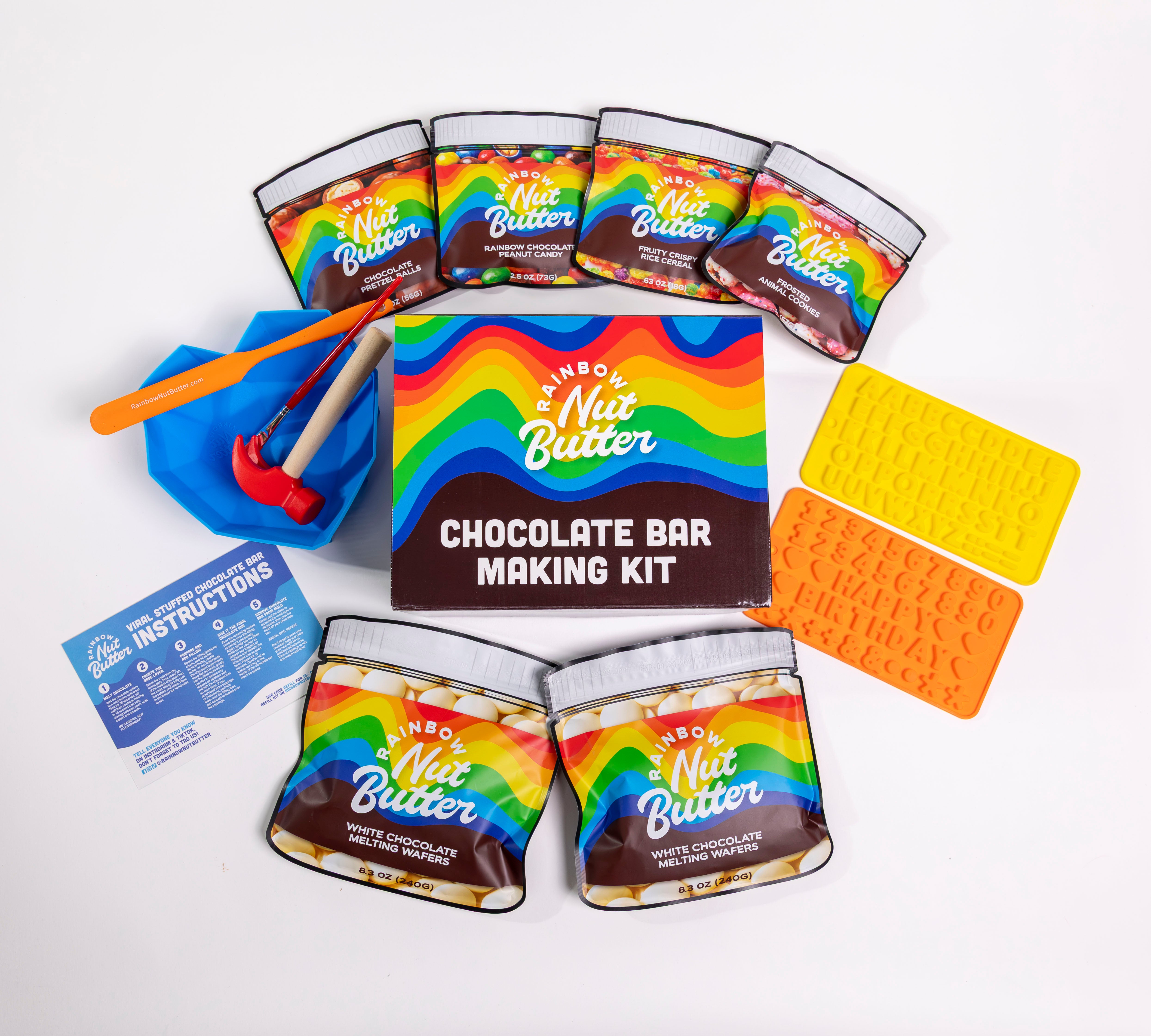 DIY Chocolate Making Kit HUGE BREAKABLE BLUE HEART Peanut Butter