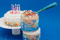 Birthday Cake Peanut Butter Treat Frosting with Sprinkles