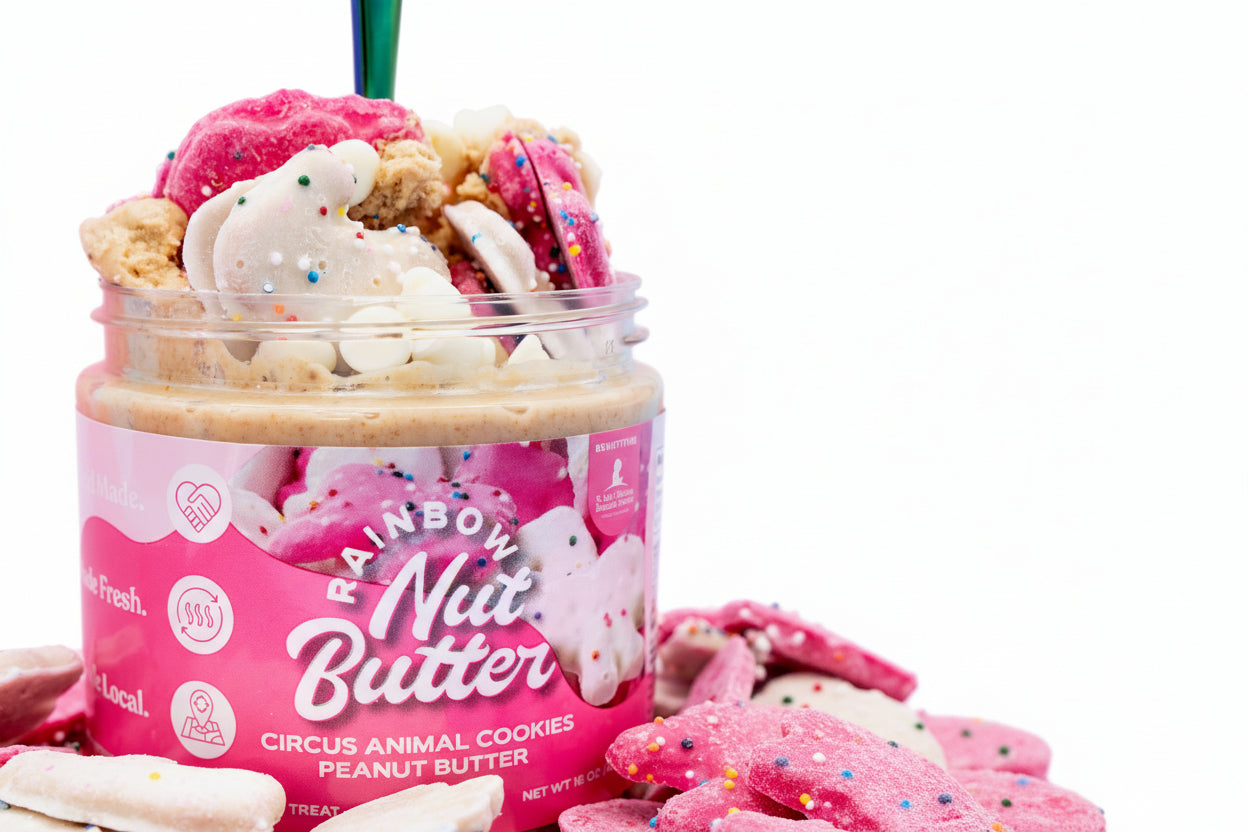 Animal Cookie Peanut Butter Treat Snack Dessert Cream Cheese Frosting Sprinkles