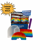 Chocolate Chip M&M Cookies Filled DIY Chocolate Bar Kit with Reusable Mold & Decorating Wand