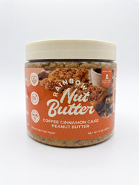 Rainbow Nut Butter Coffee Cinnamon Cake Peanut Butter Treat 16 oz Cinnamon Streusel Chocolate Coffee Beans Caffeine