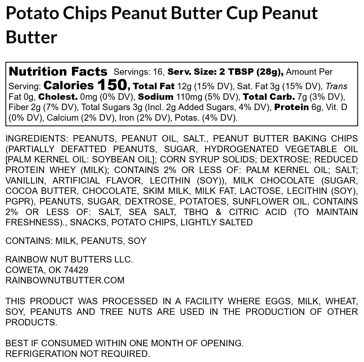 POTATO CHIP Reese's Peanut Butter Cup Peanut Butter Treat Sweet Salty Dessert
