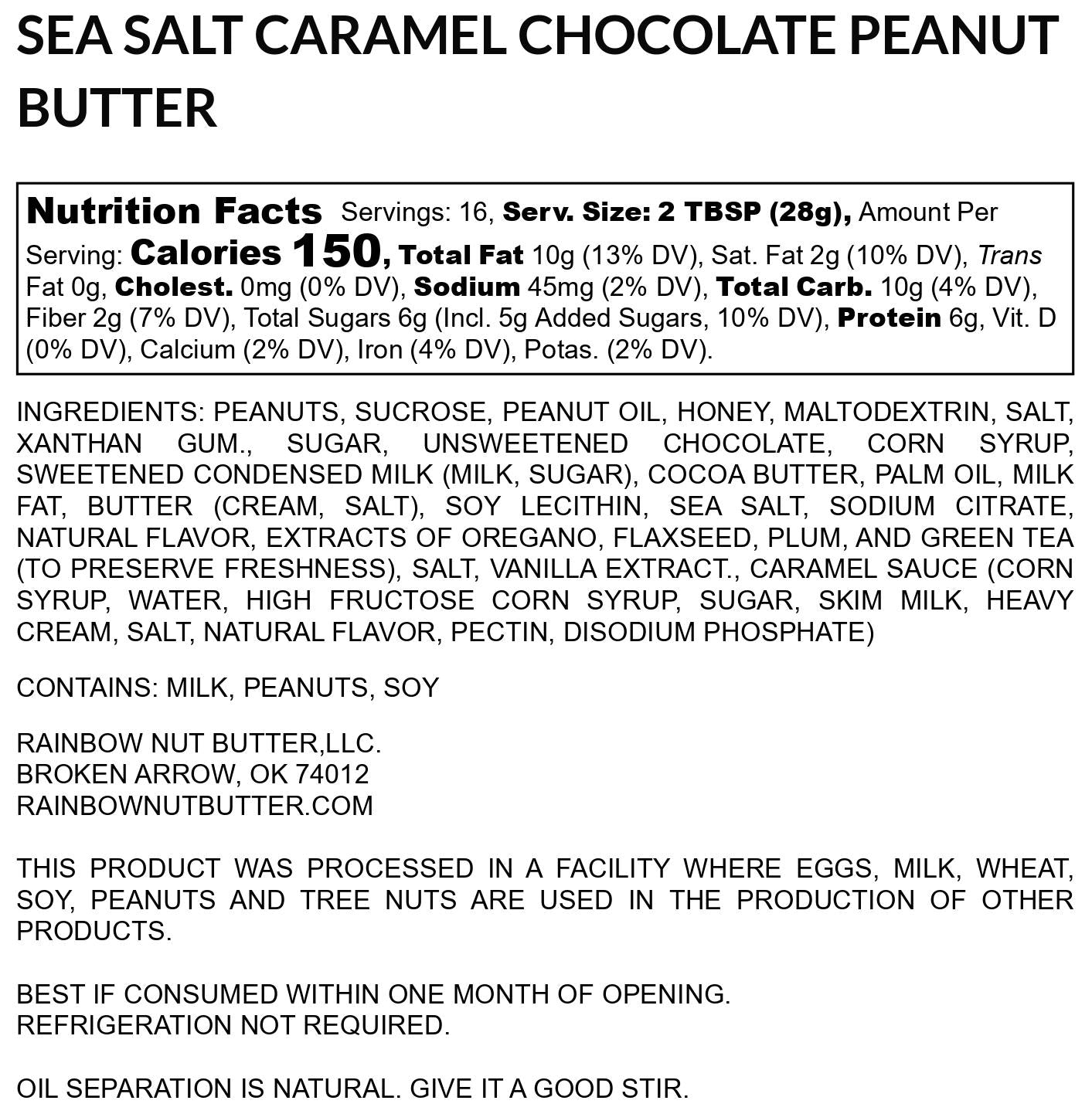 Sea Salt Caramel Ghirardelli Peanut Butter