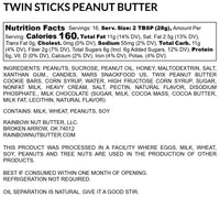 Twin Sticks Twix Peanut Butter Treat