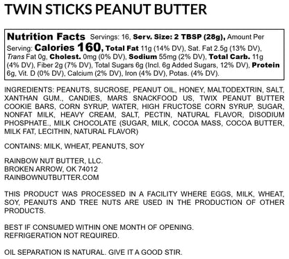 Twin Sticks Twix Peanut Butter Treat