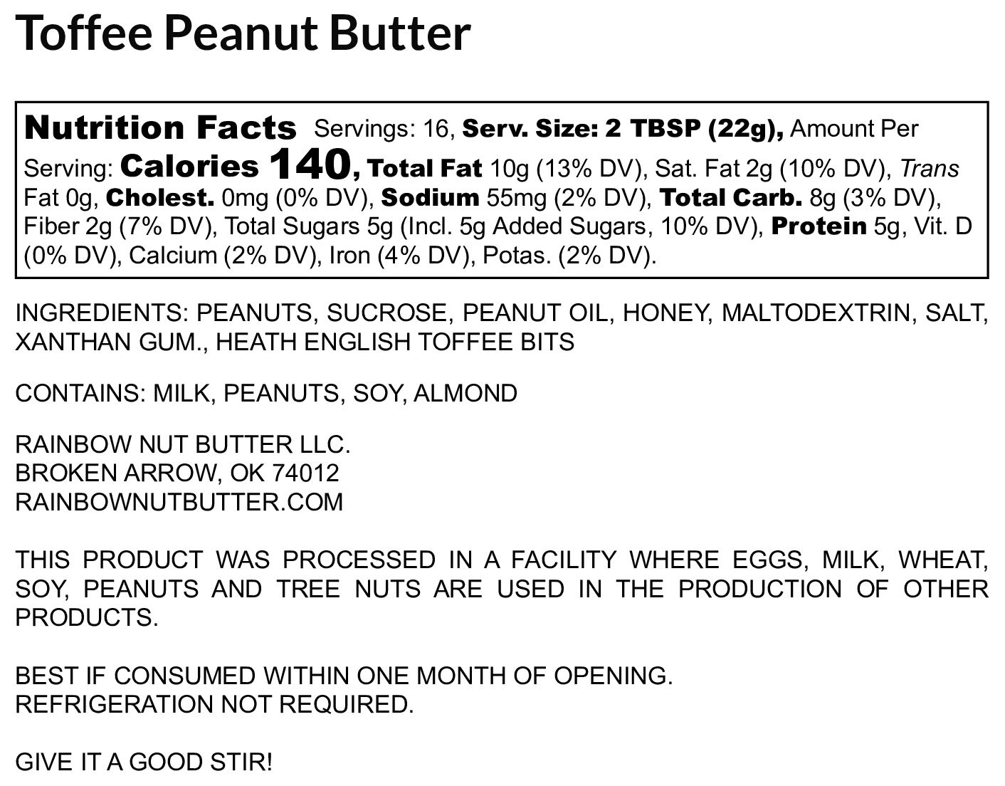 Toffee Peanut Butter Heath Toffee Chunk Pieces Caramel Sauce