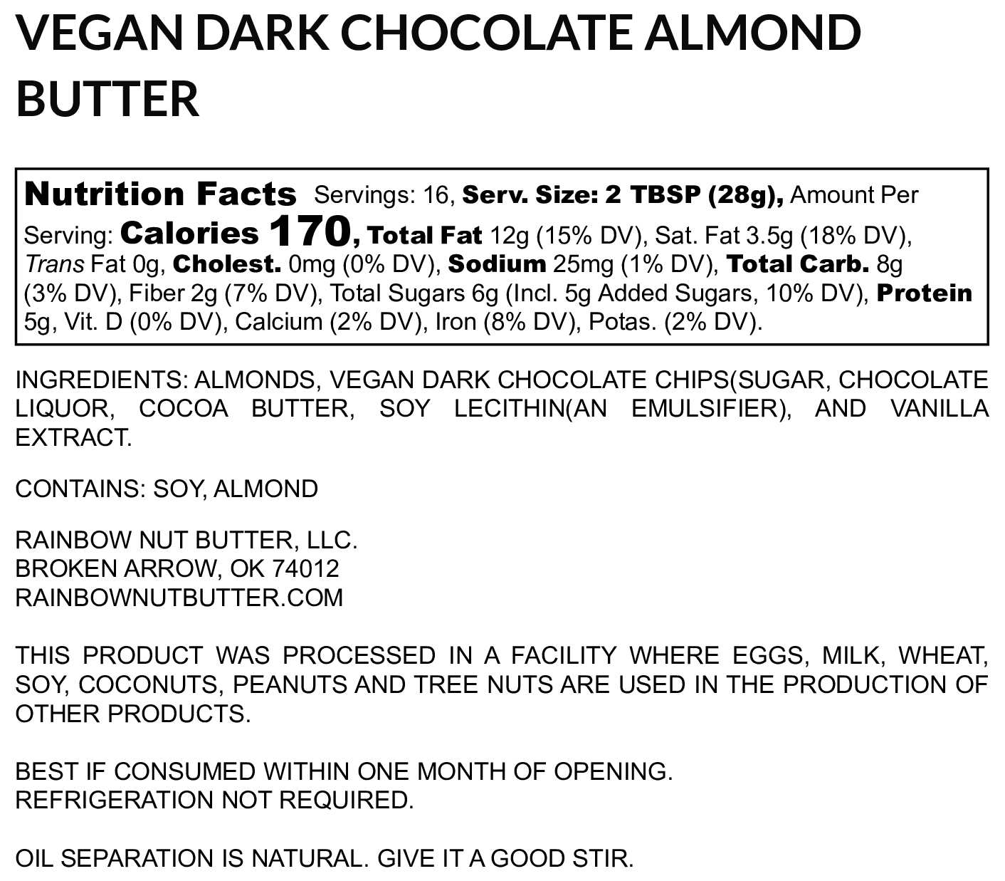 Vegan Dark Chocolate Almond Butter Treat Gluten Free