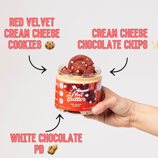 Red Velvet Cookie Cream Cheese Chocolate Peanut Butter