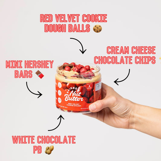 Red Velvet Cookie Dough Peanut Butter