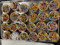 Checkered Flag Mix Muddy Buddies Caramel Chocolate Protein Balls M&M